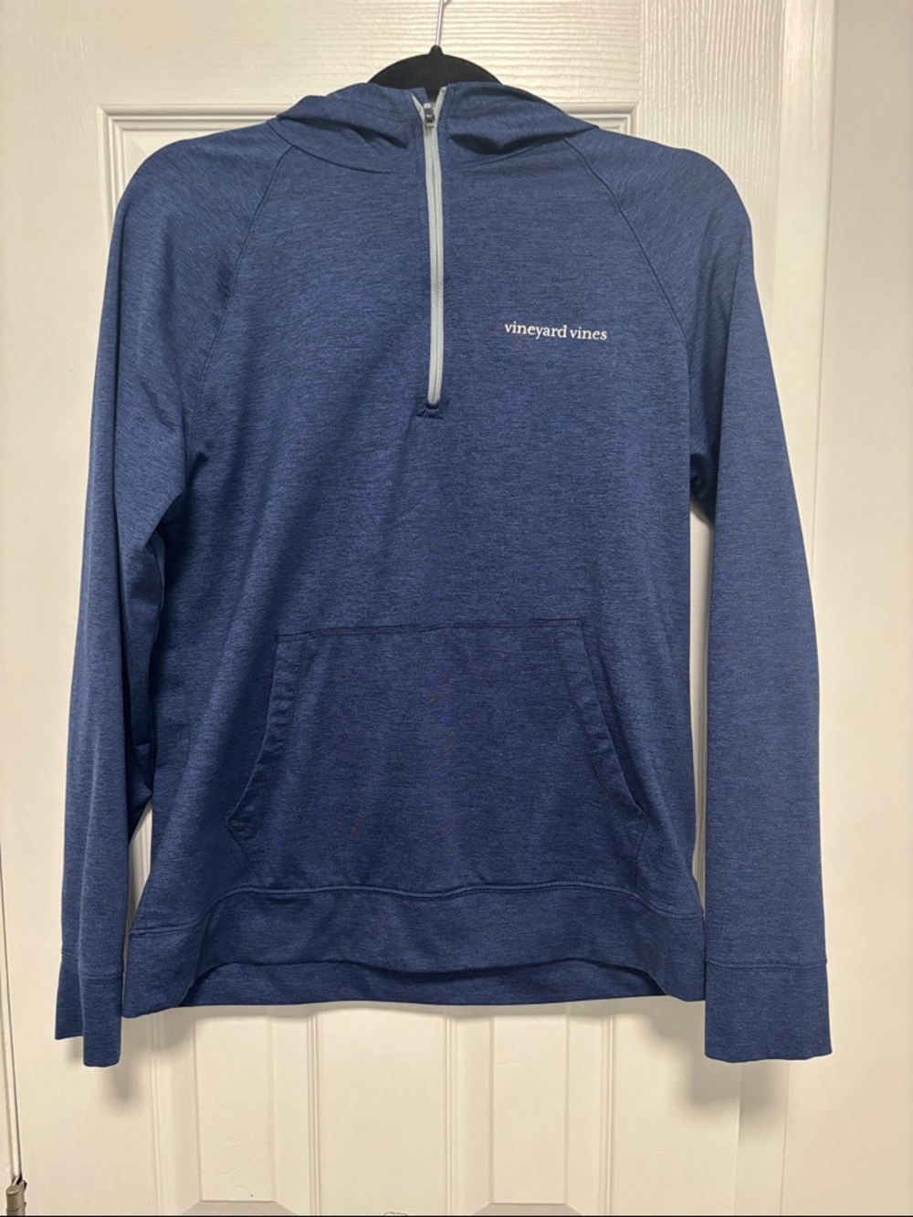 Vineyard Vines Heather Navy Half-Zip Hoodie